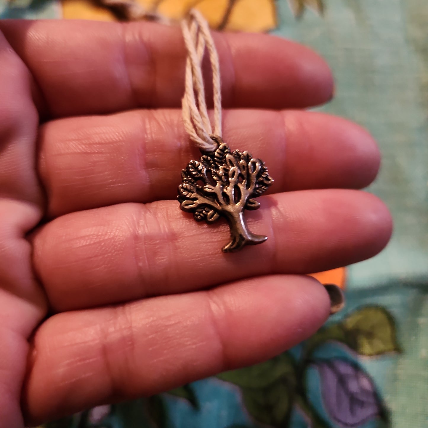 moss agate macrame pendulum