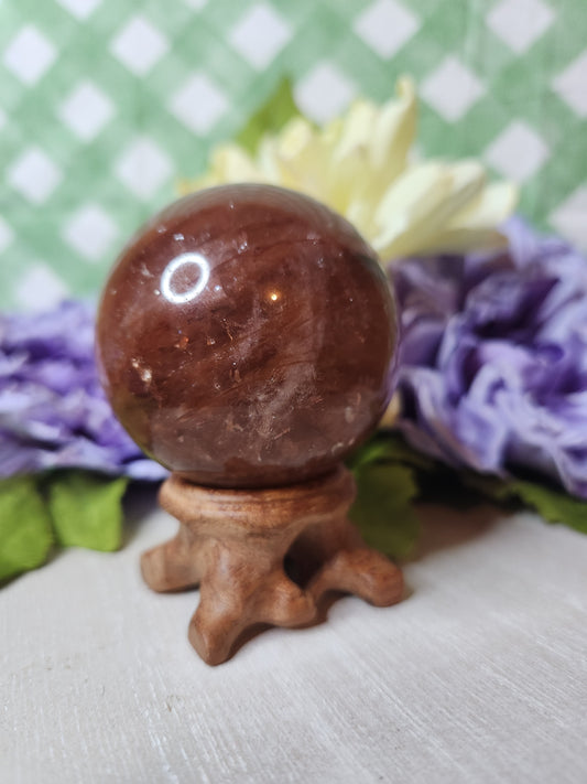 Fire quartz sphere (D)
