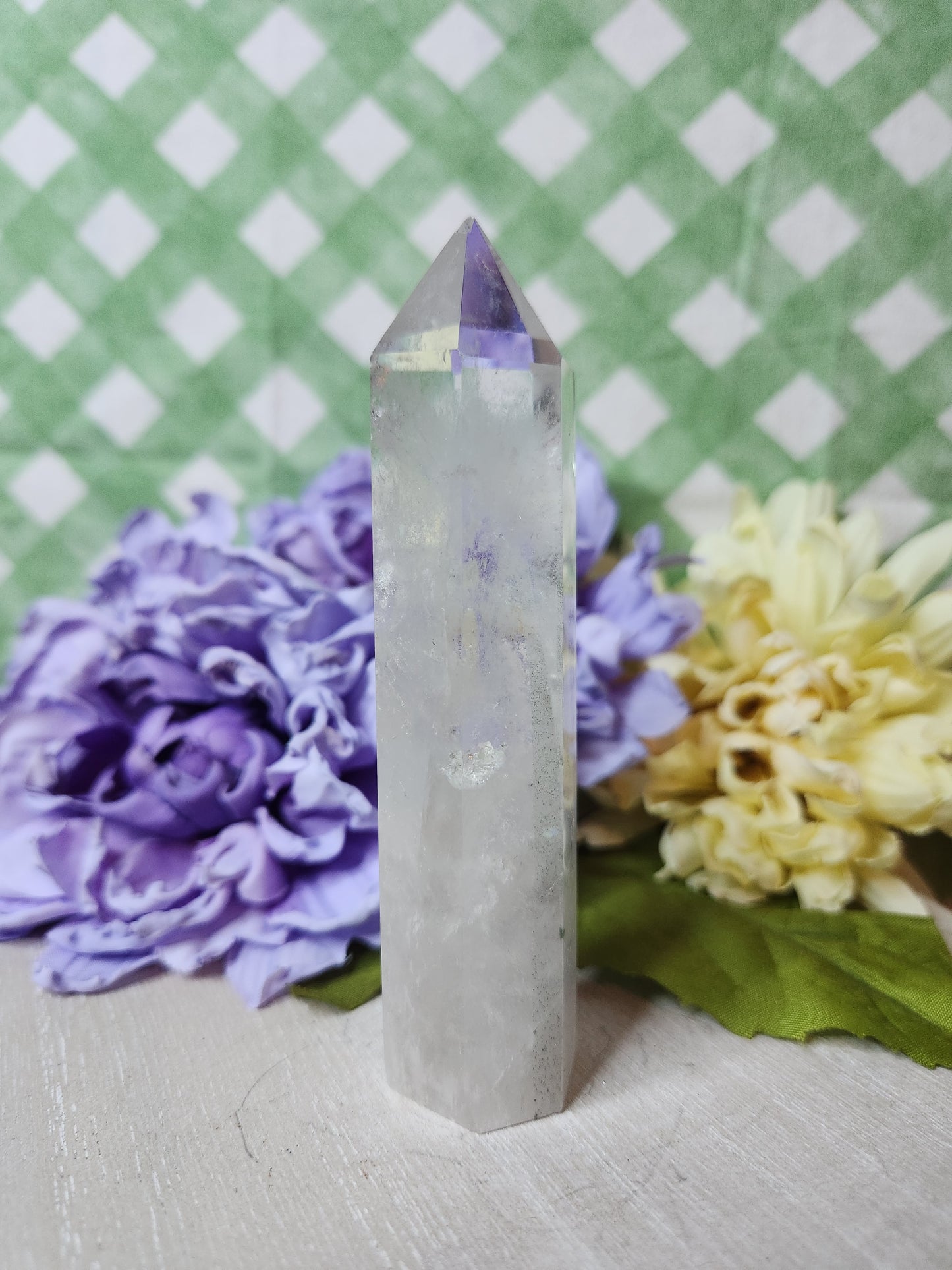 Clear quartz tower (b)