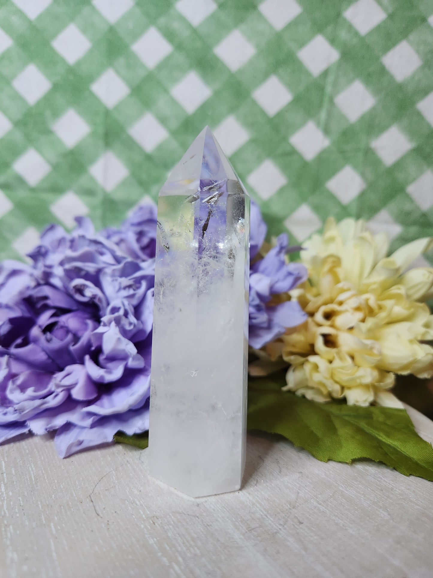 Clear quartz tower (d)