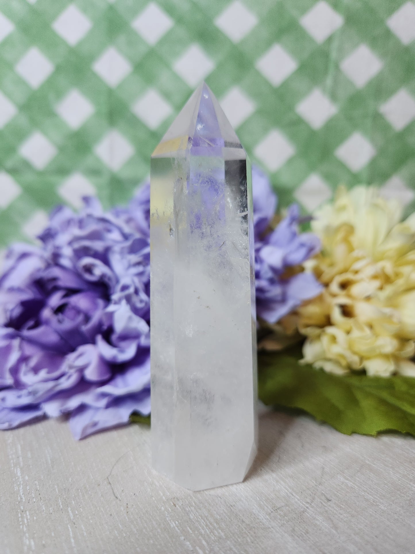 Clear quartz tower (d)