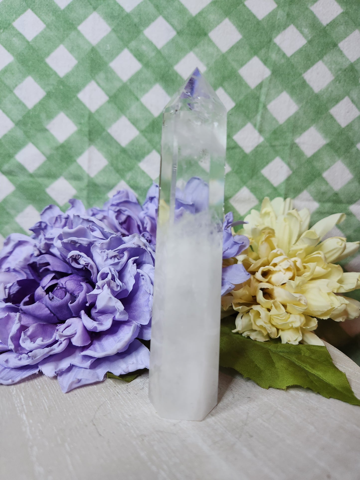 Clear quartz tower (e)