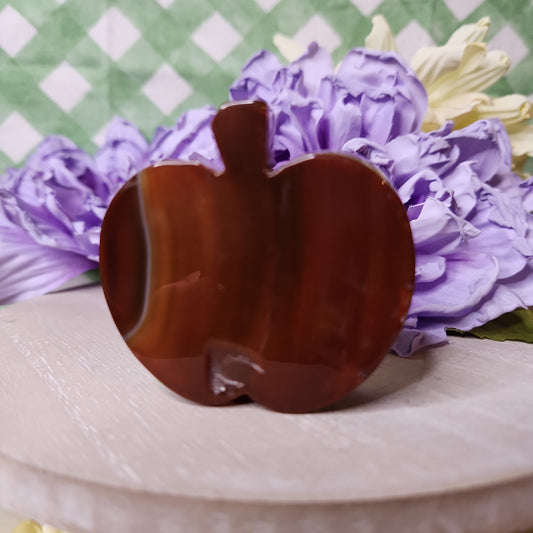 Carnelian apple carving