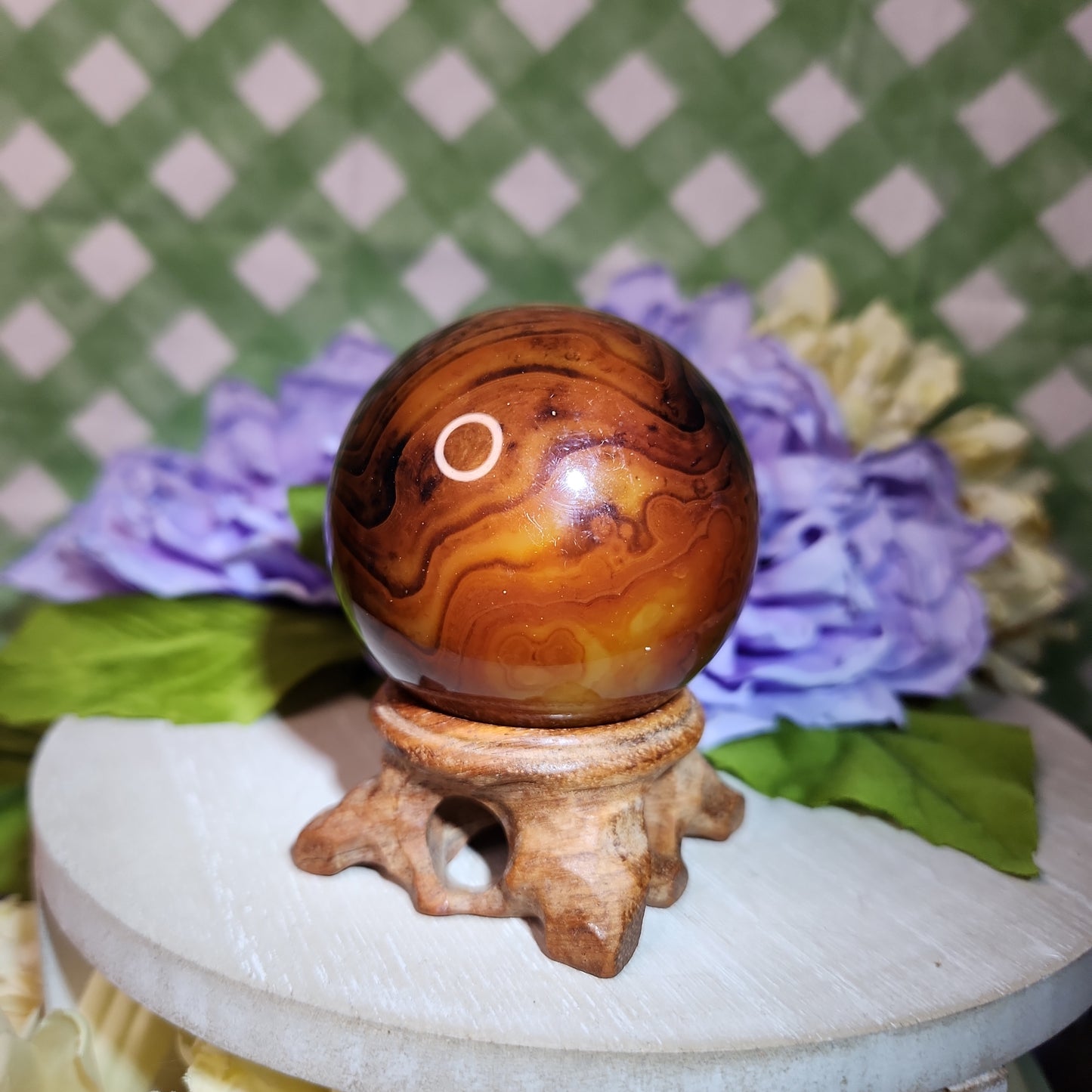Sardonyx sphere (b)