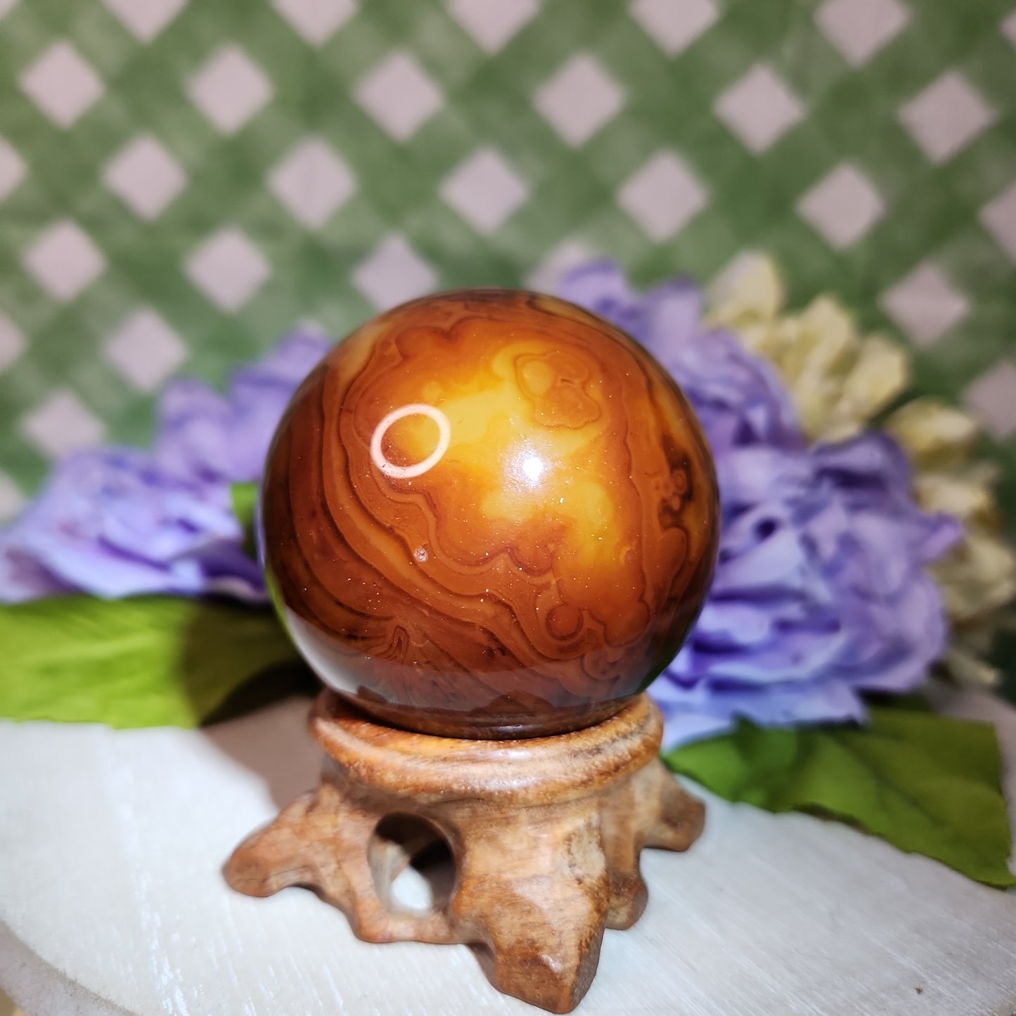 Sardonyx sphere (b)