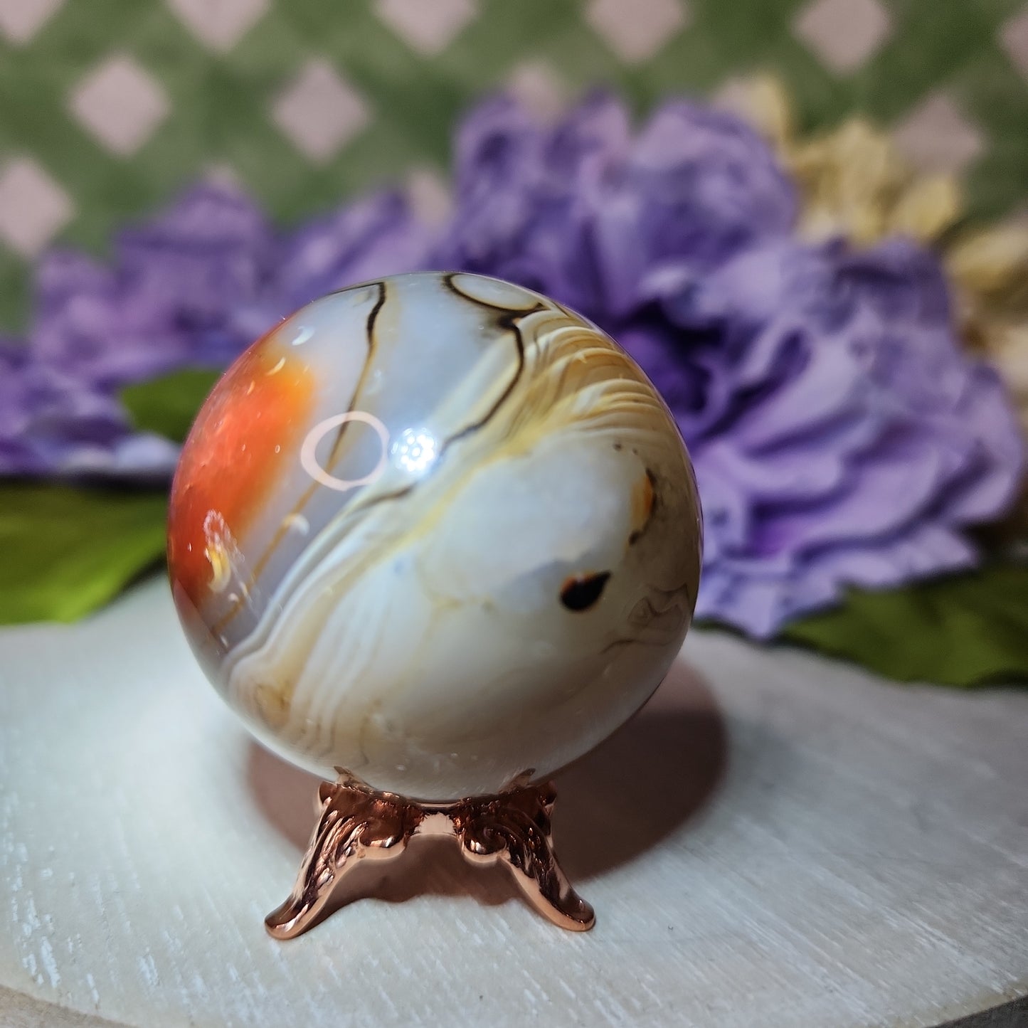 Sardonyx sphere (g)