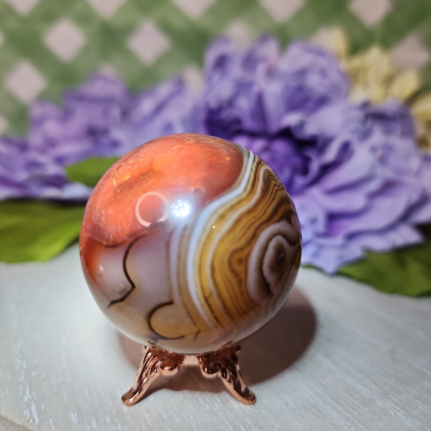 Sardonyx sphere (g)