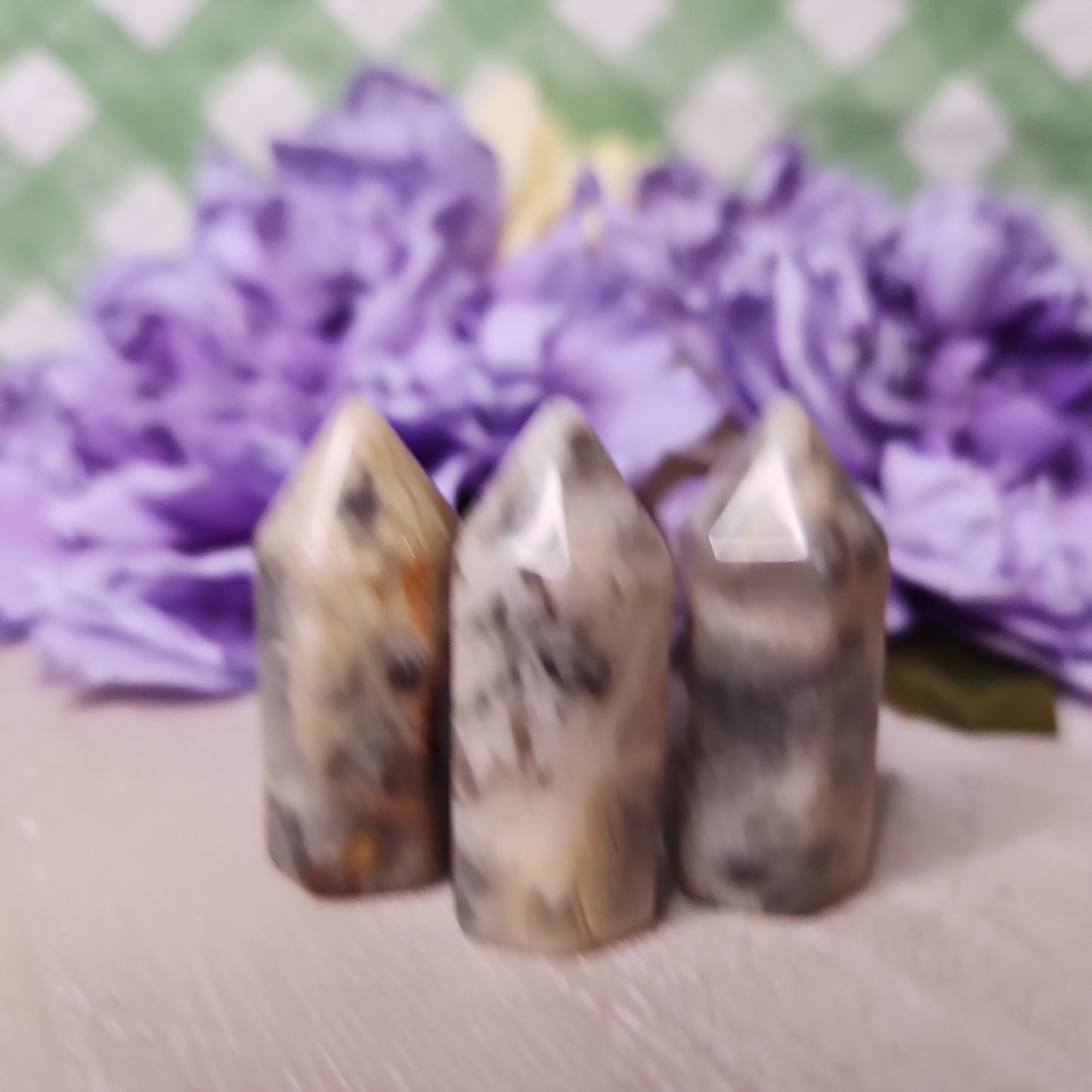 Crazy Lace agate mini tower