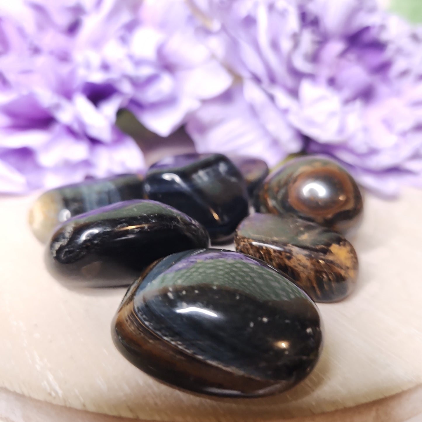 Blue tiger eye tumble (falcon eye tumble)