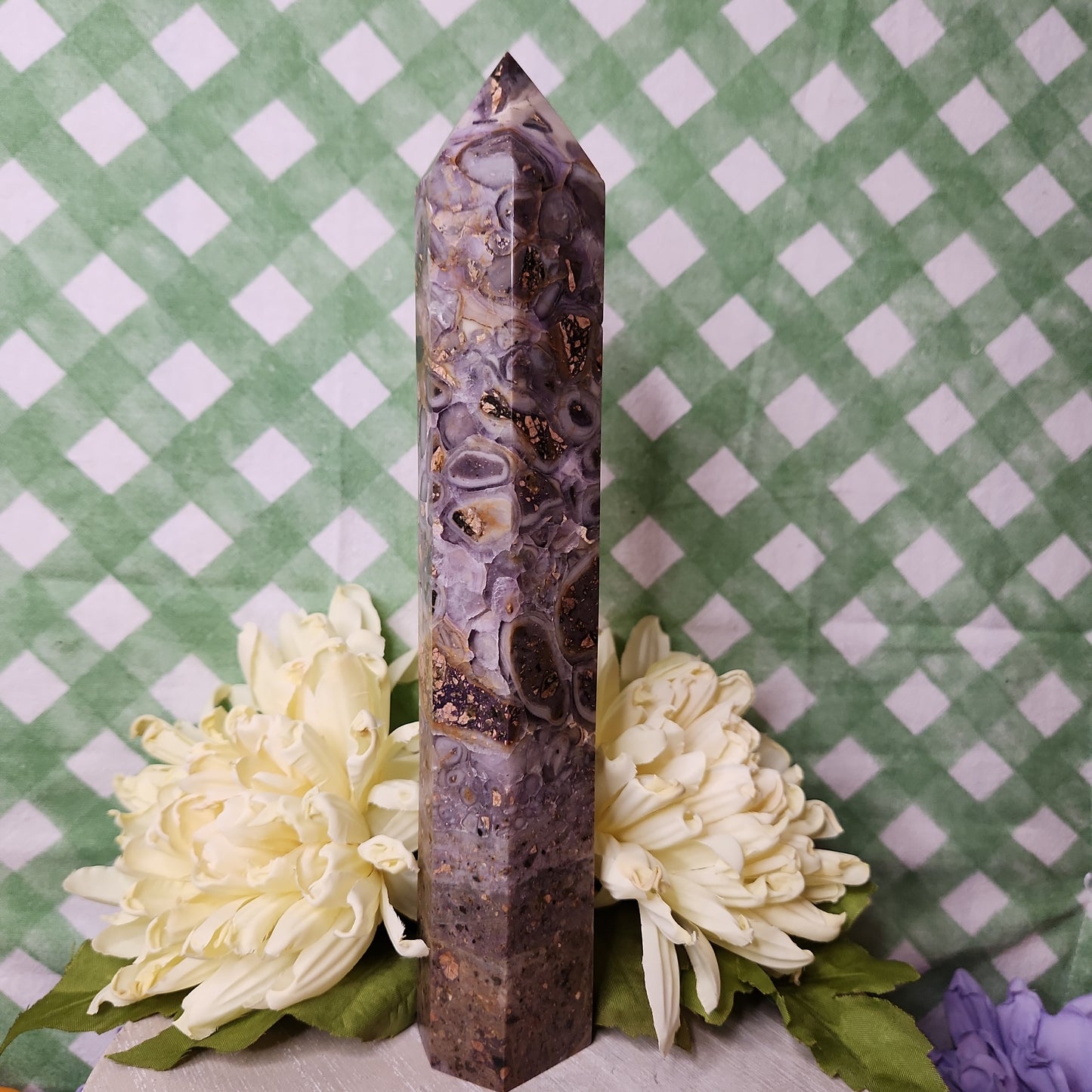 Statement Brecciated Fluorite tower
