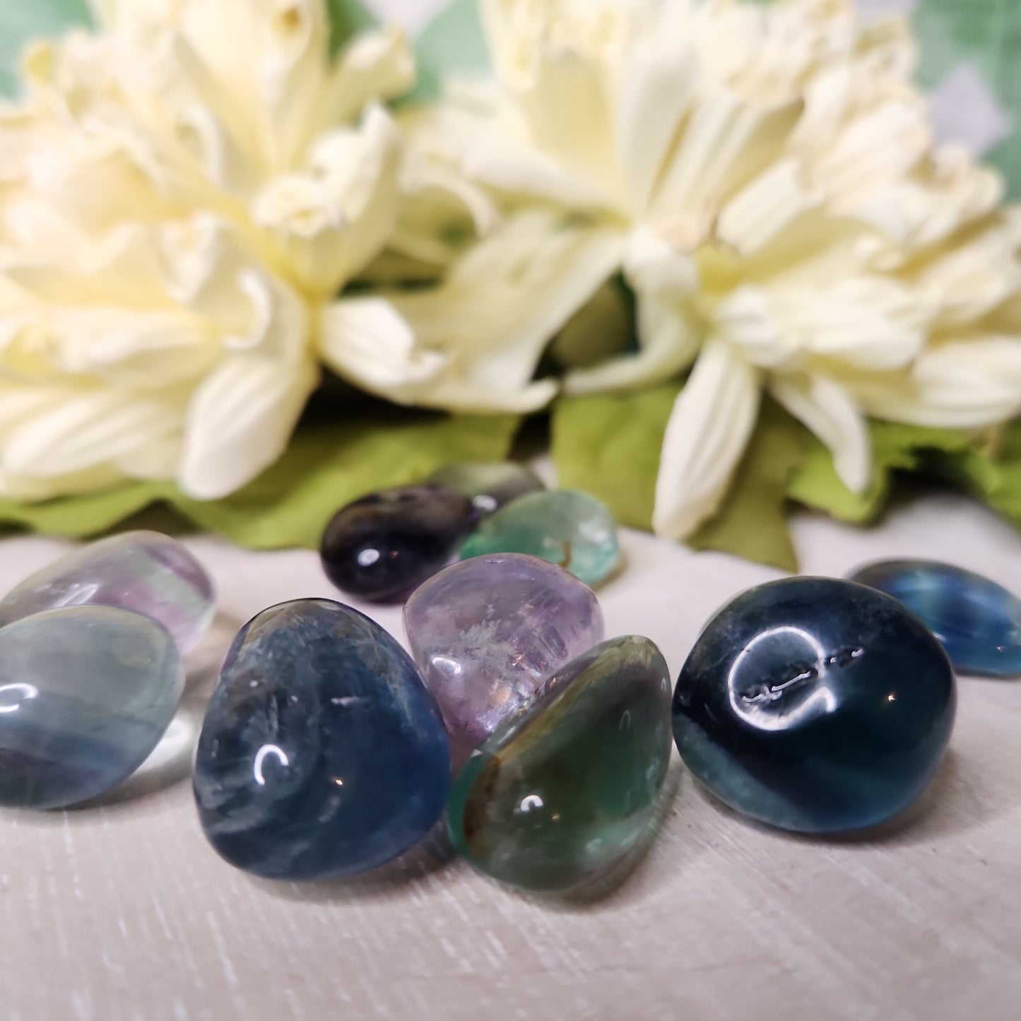 Fluorite tumble