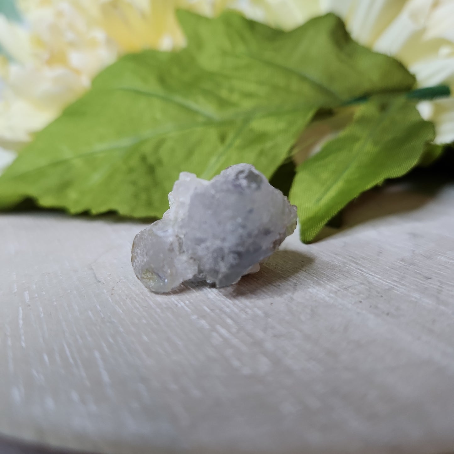 Mongolian flourite with calcite specimen (c)