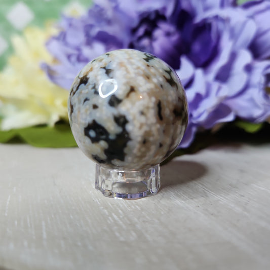 Ocean jasper sphere (c)