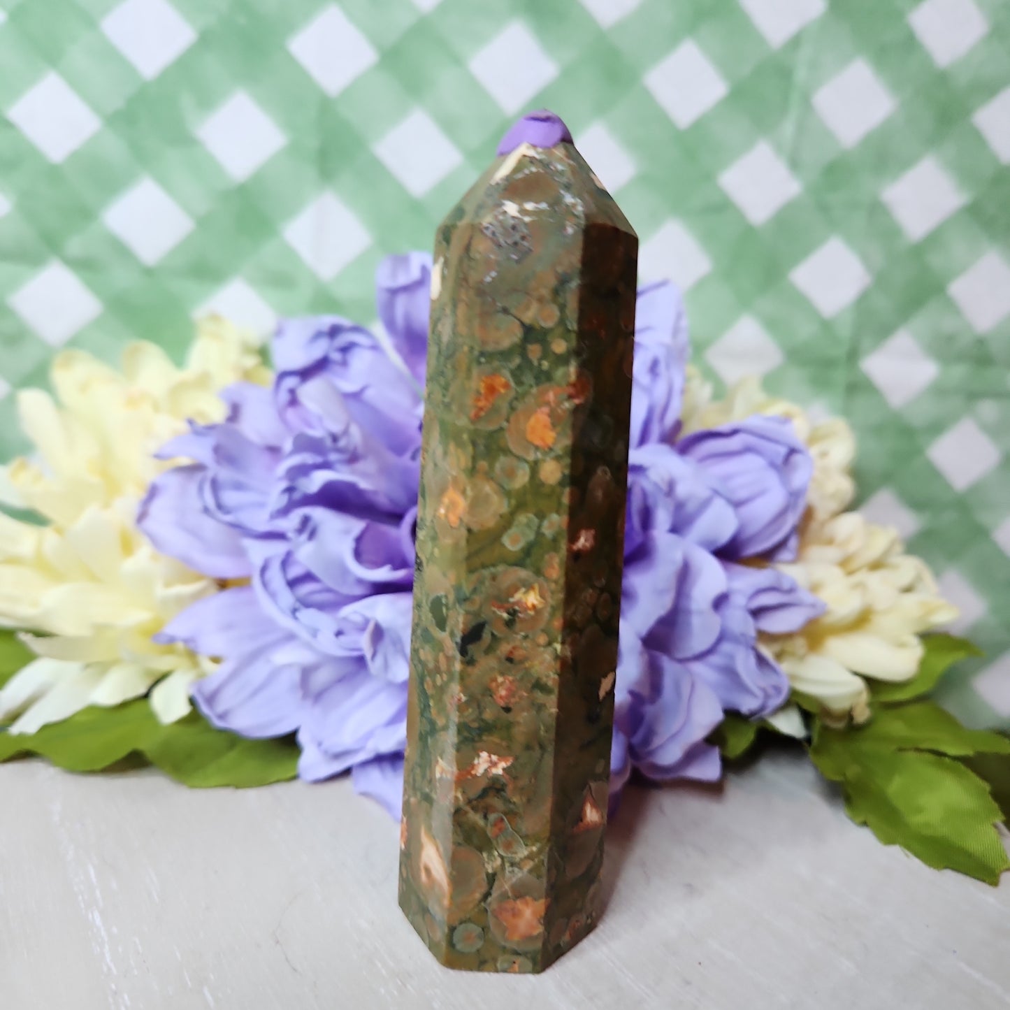 Rainforest jasper tower (rhyolite tower) (a)