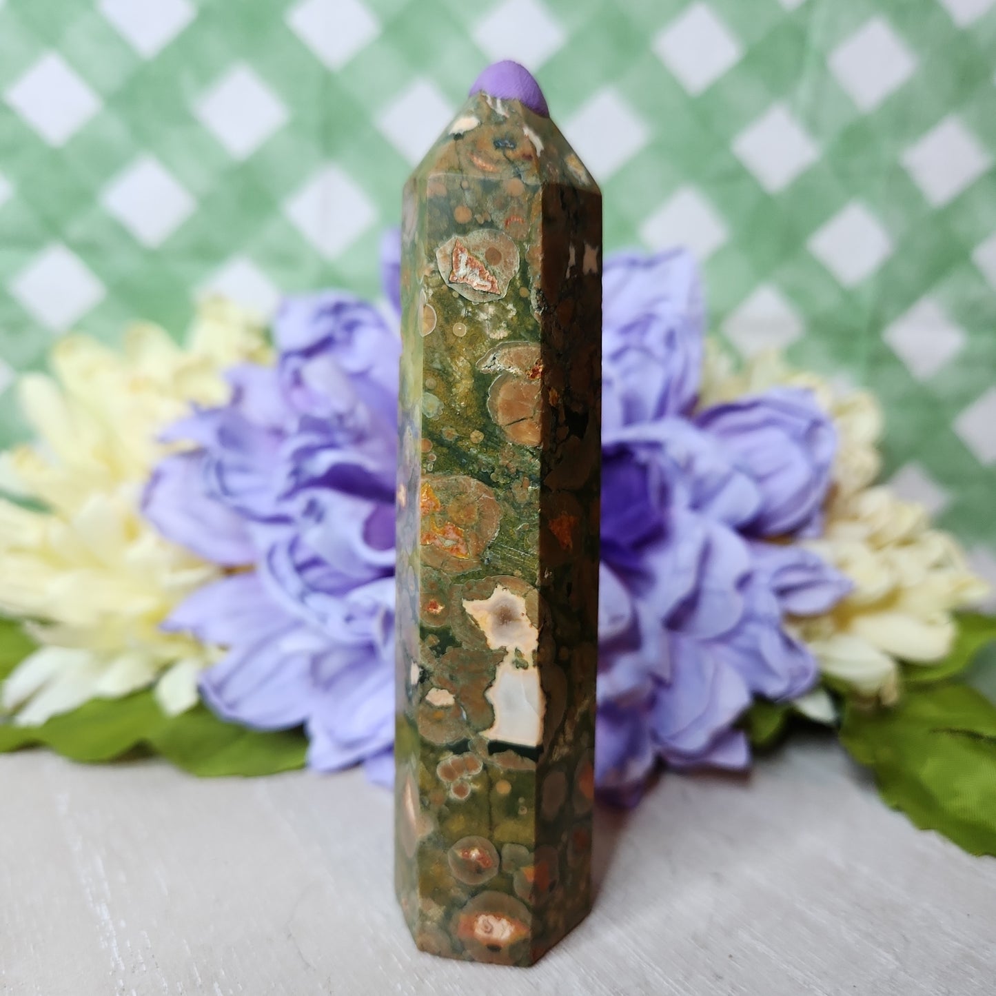 Rainforest jasper tower (rhyolite tower) (a)