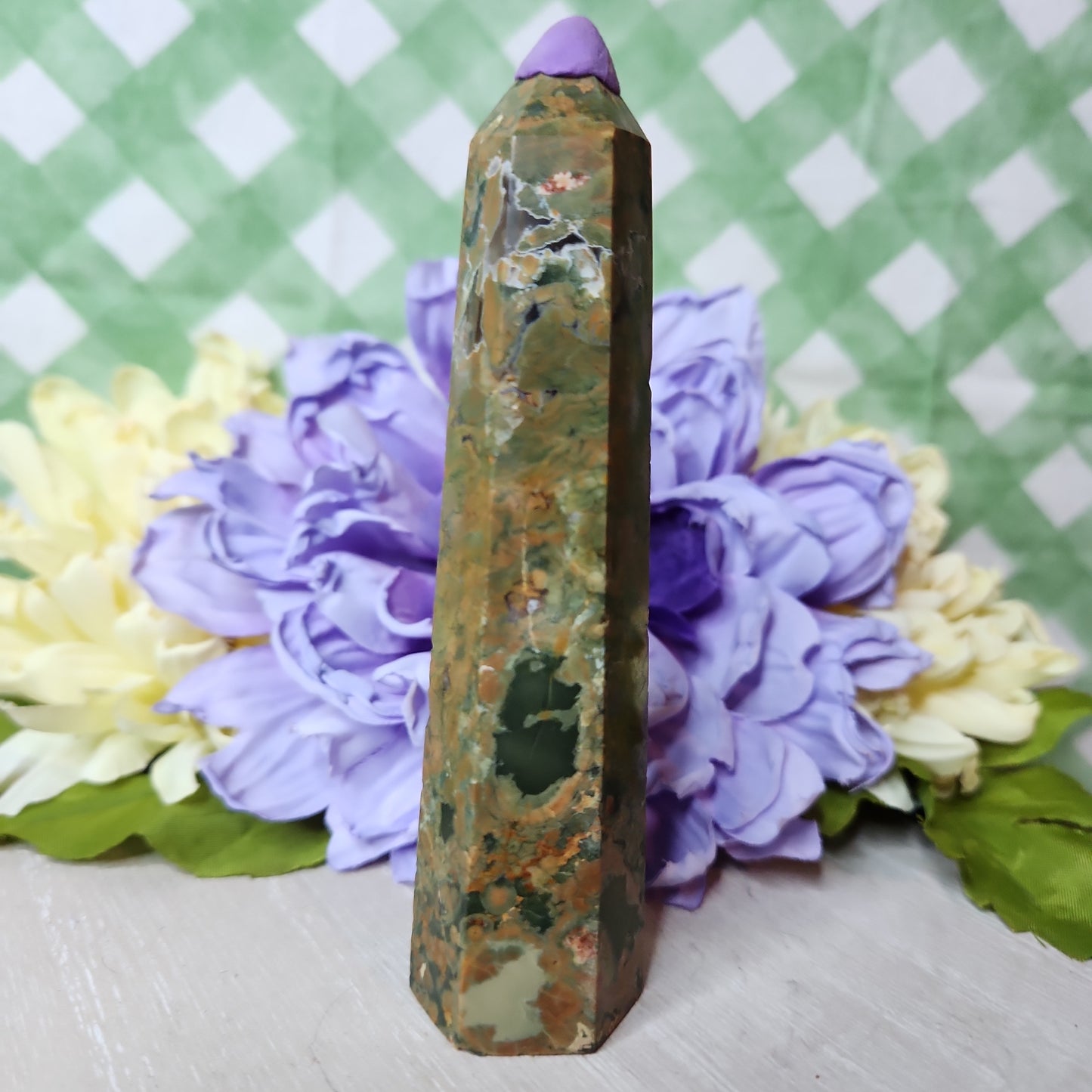 Rainforest jasper tower (rhyolite tower) (b)