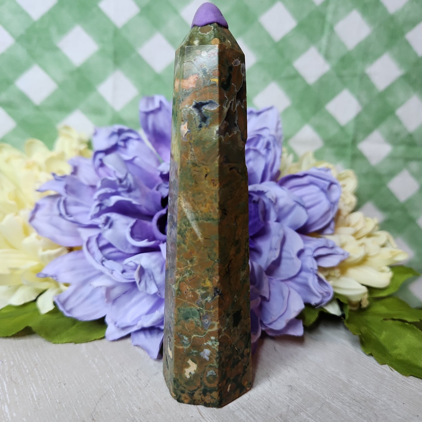 Rainforest jasper tower (rhyolite tower) (b)