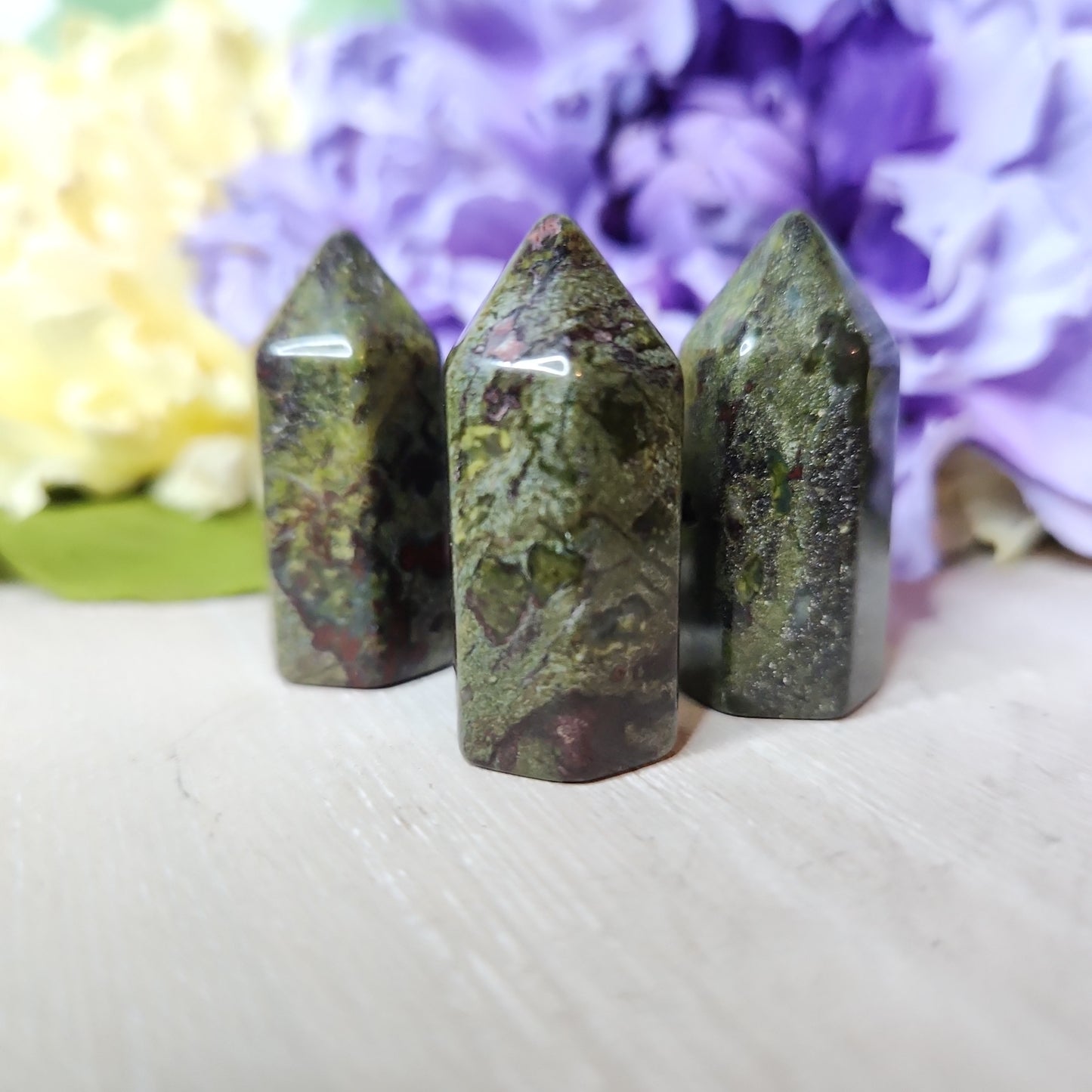 Dragon blood jasper mini tower