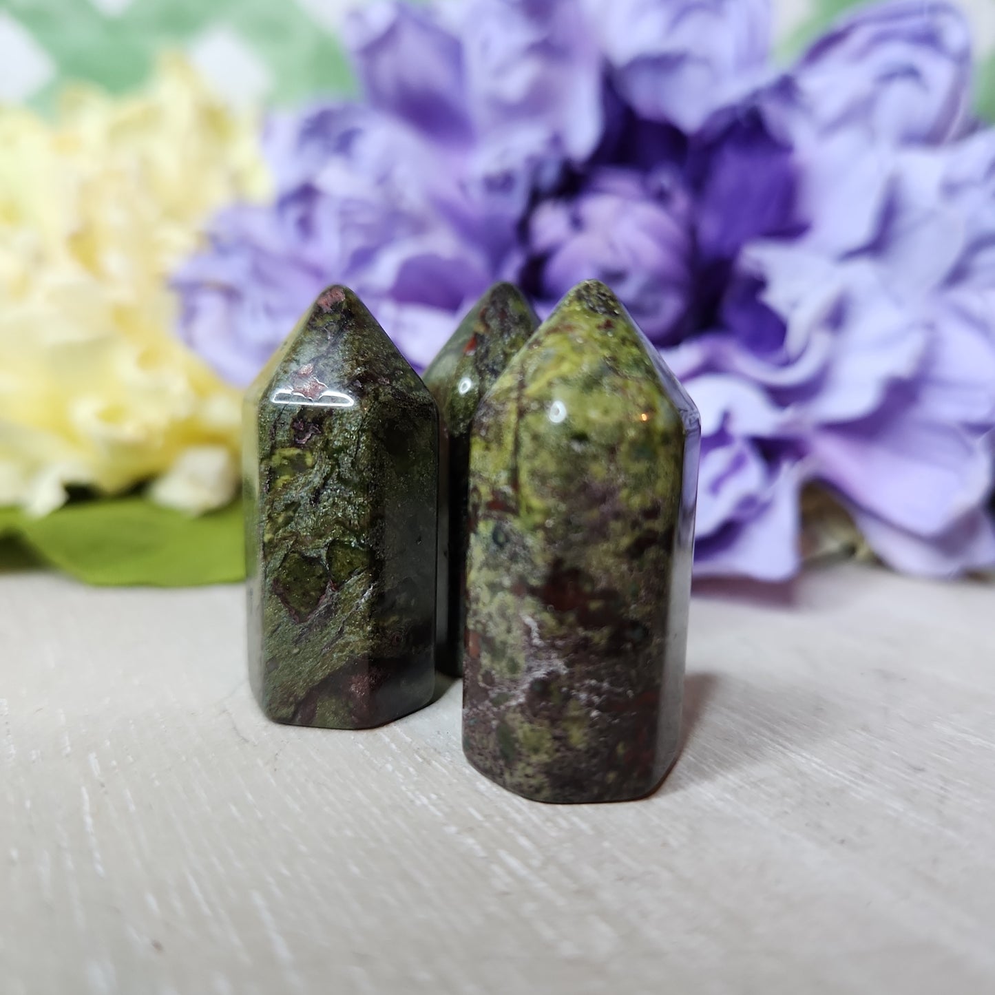 Dragon blood jasper mini tower