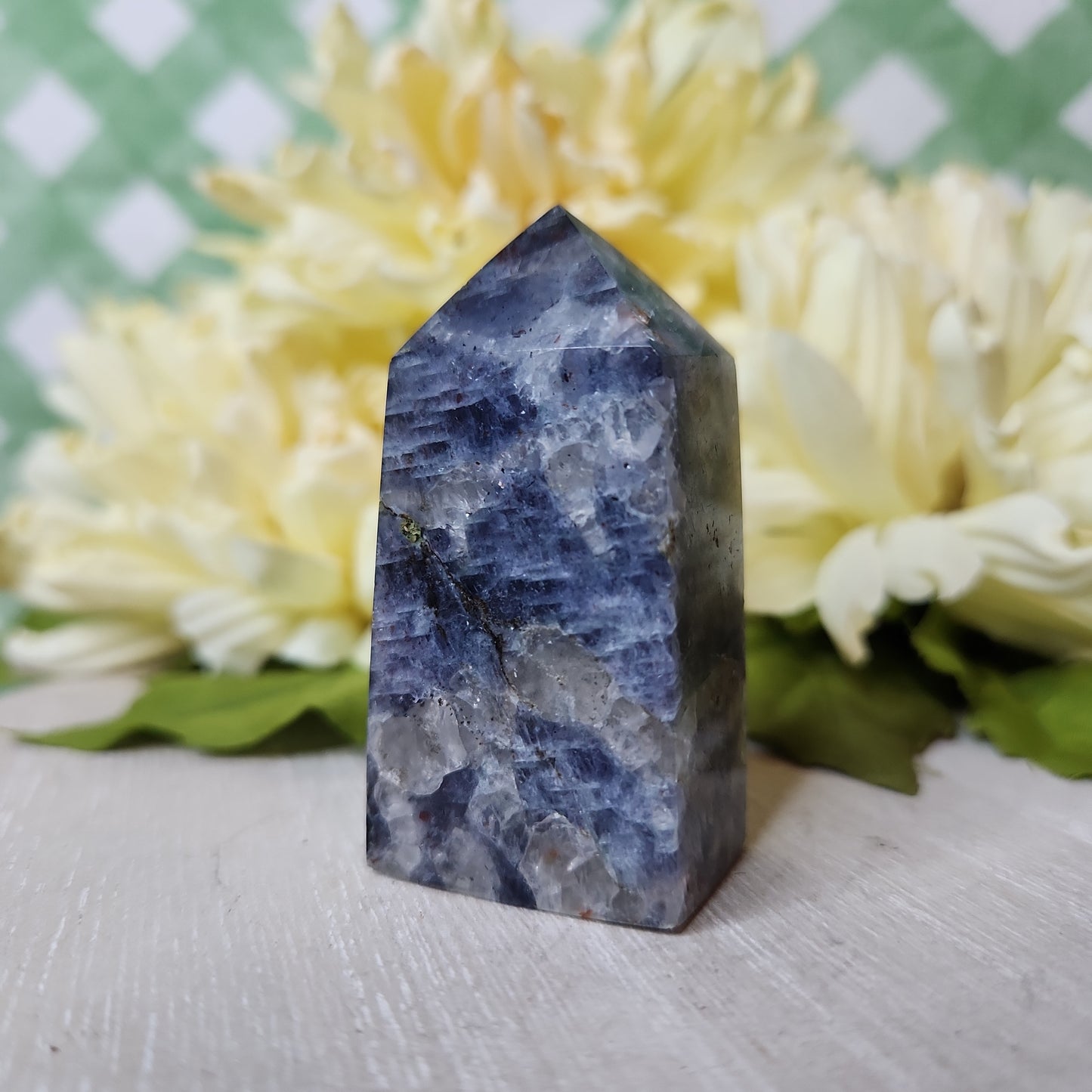 Iolite tower (cordierite) (a)