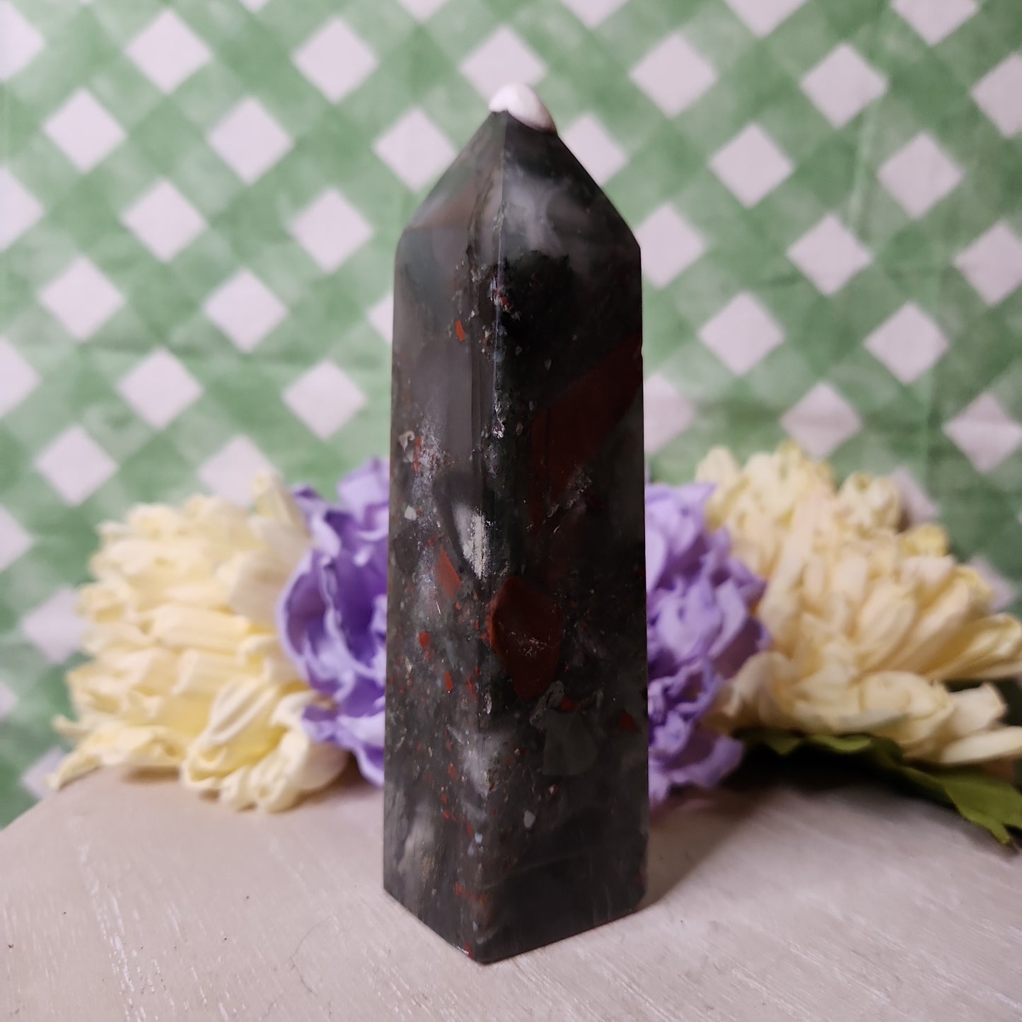 African bloodstone tower (d)