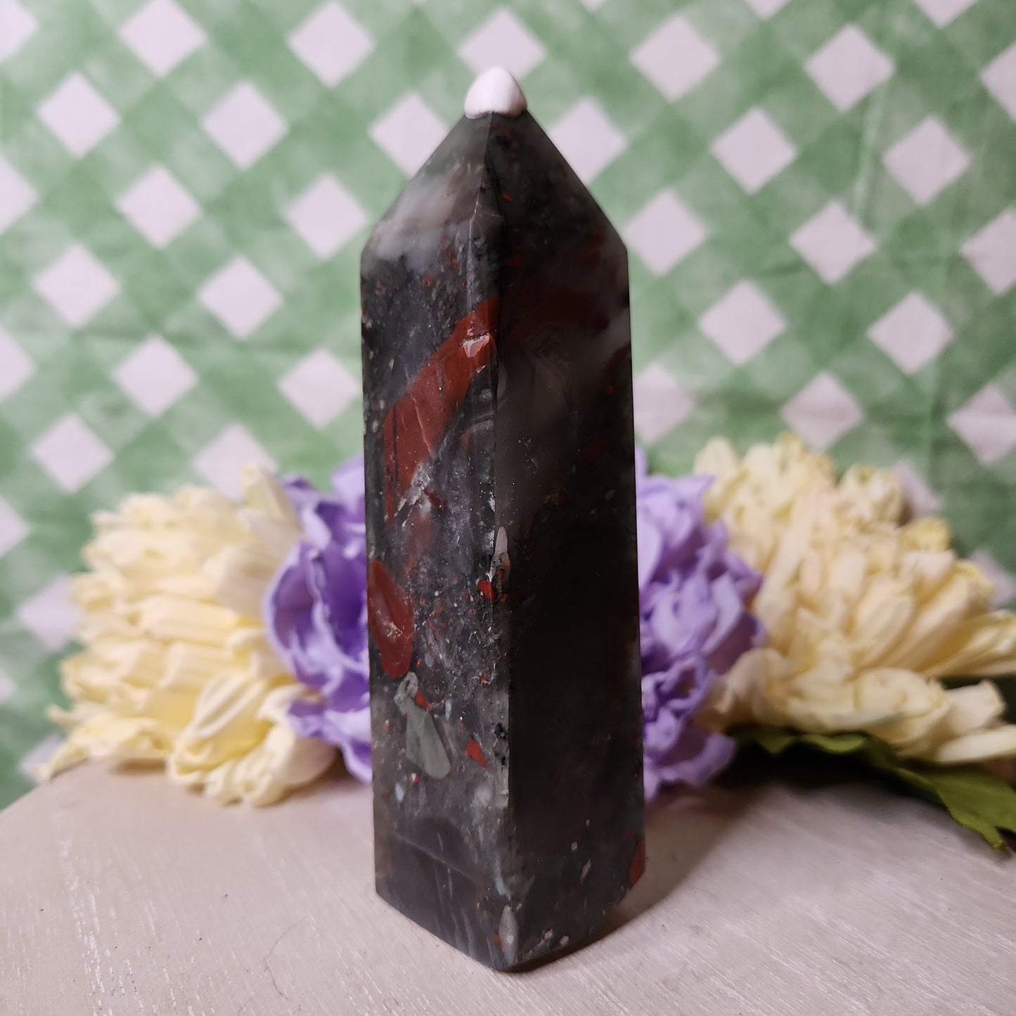 African bloodstone tower (d)
