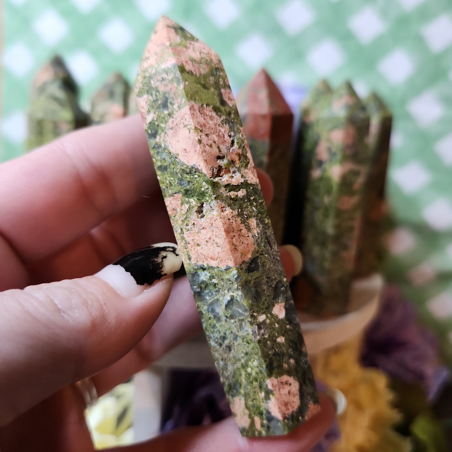 Unakite tower