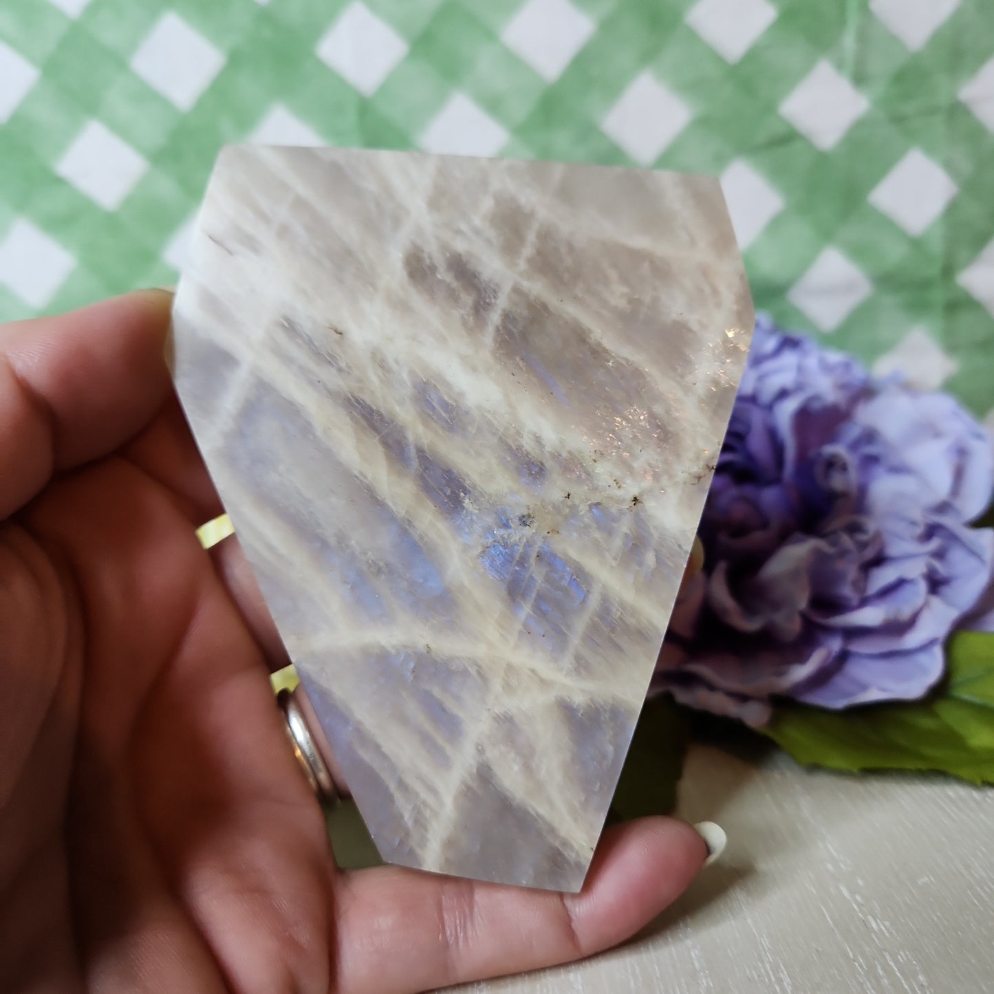 Moonstone slab (c)