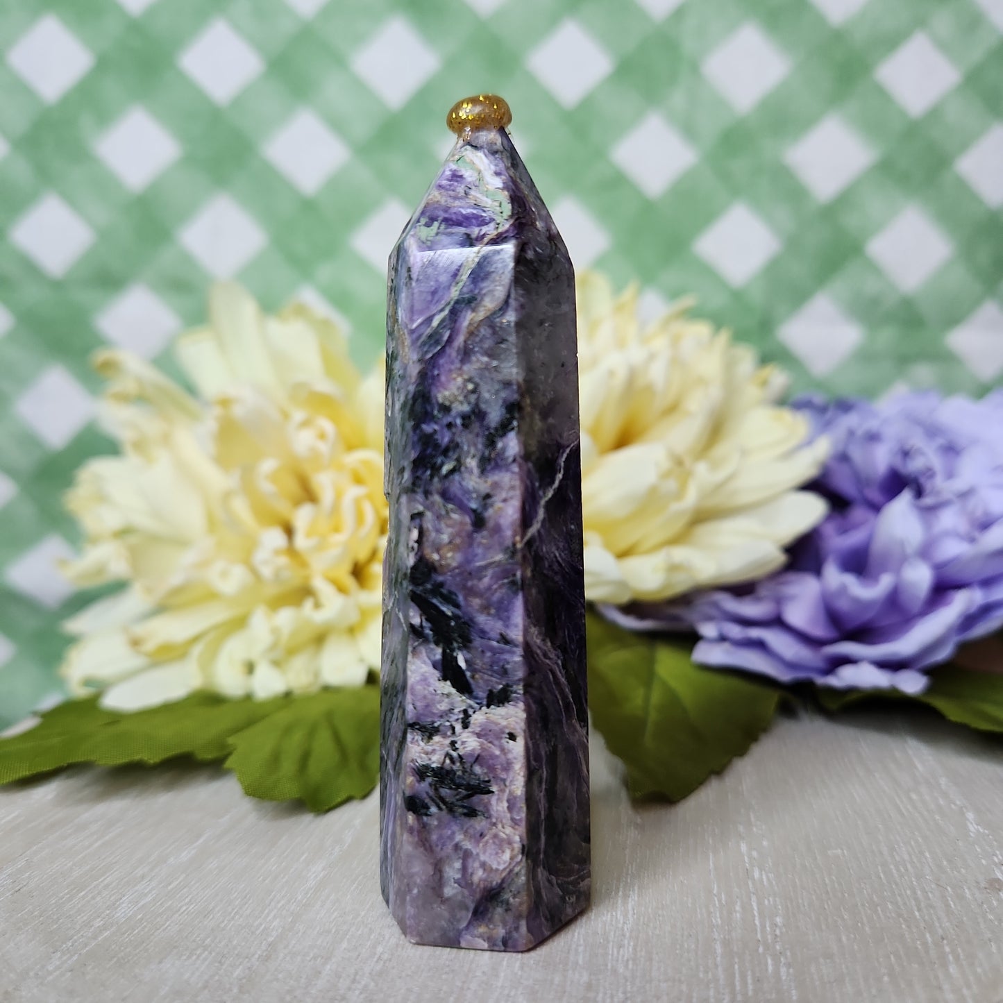Charoite tower