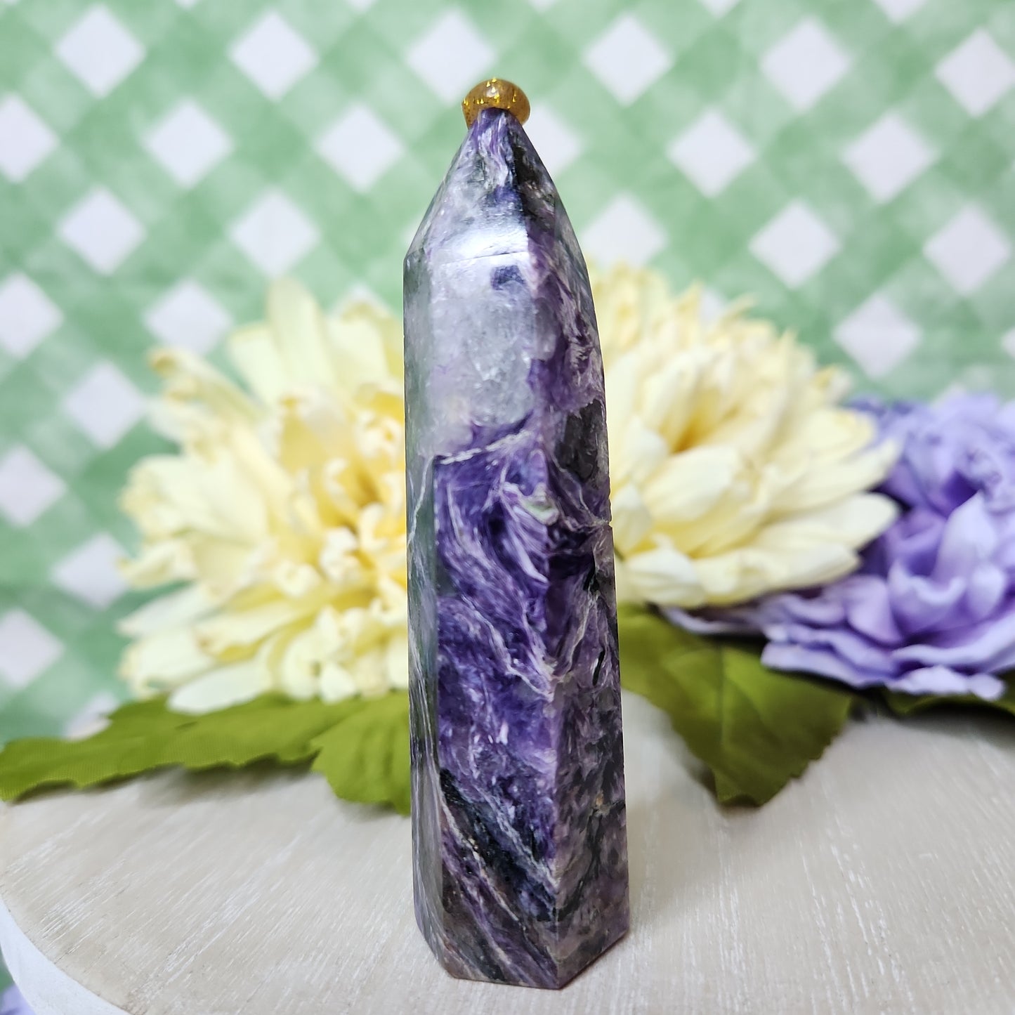 Charoite tower