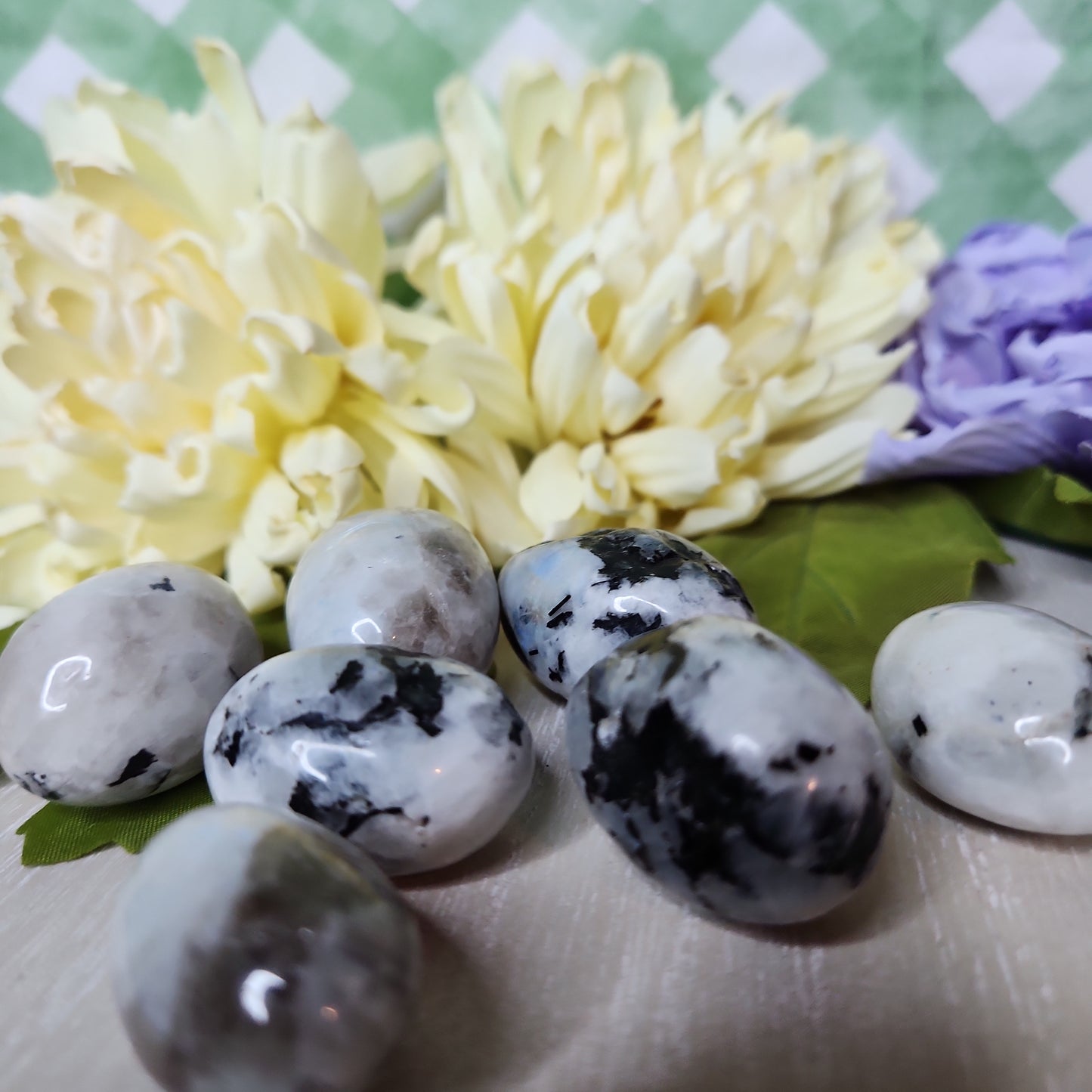 Rainbow moonstone tumble