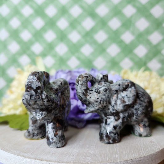 Yooperlite elephant carving (emberlite elephant)