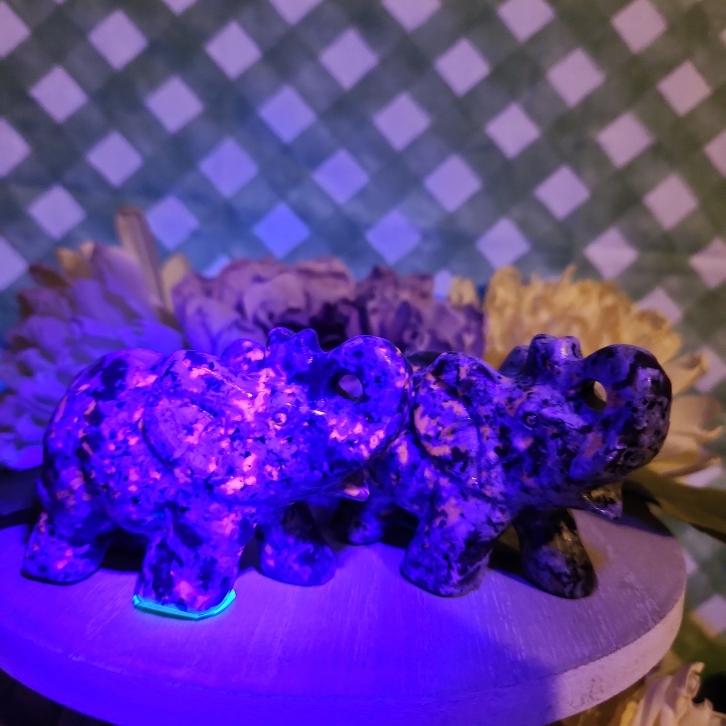 Yooperlite elephant carving (emberlite elephant)