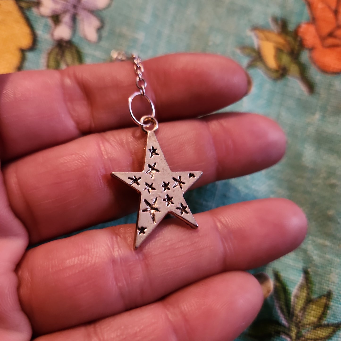 Charoite pendulum with star charm