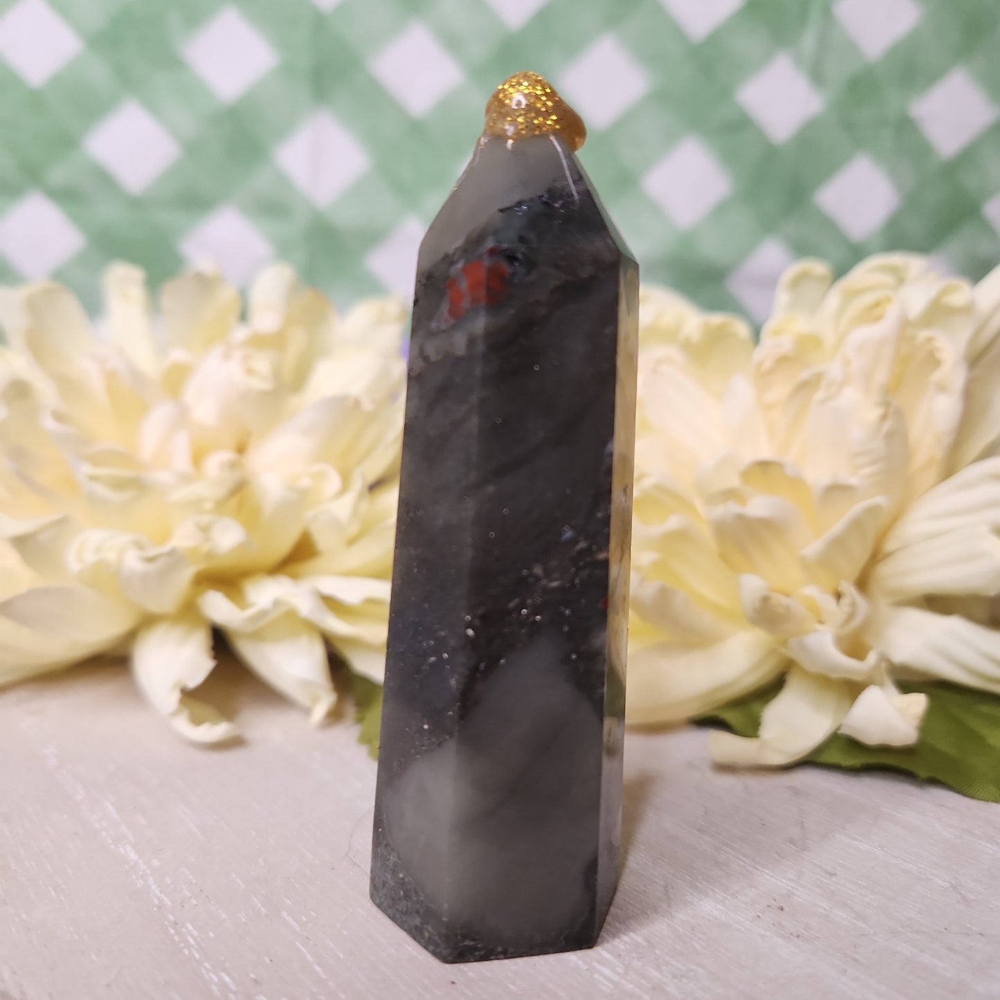 African bloodstone tower (b)