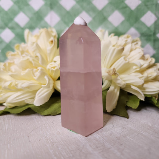 Rose quartz tower