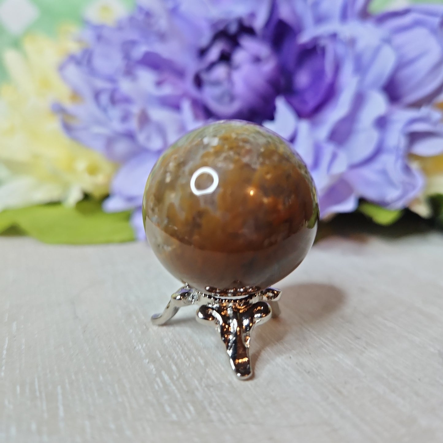 Ocean jasper sphere (b)