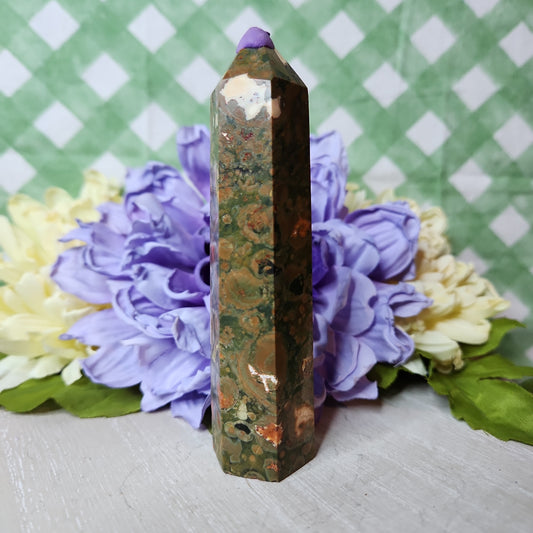 Rainforest jasper tower (rhyolite tower) (a)