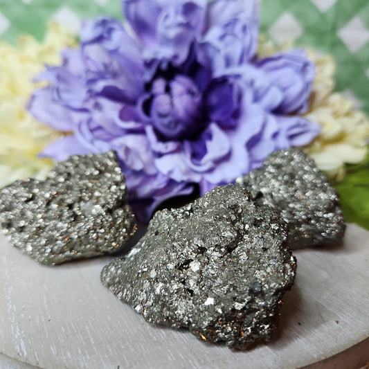 Raw pyrite cluster