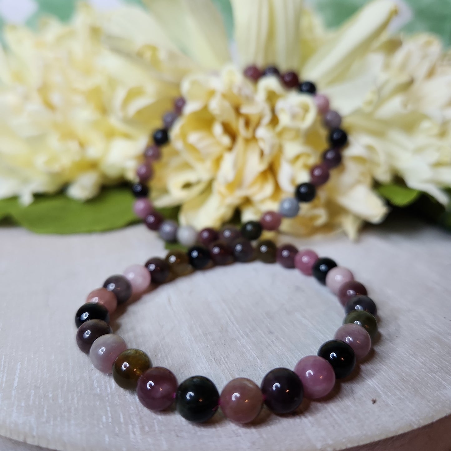 6mm Watermelon tourmaline bracelet