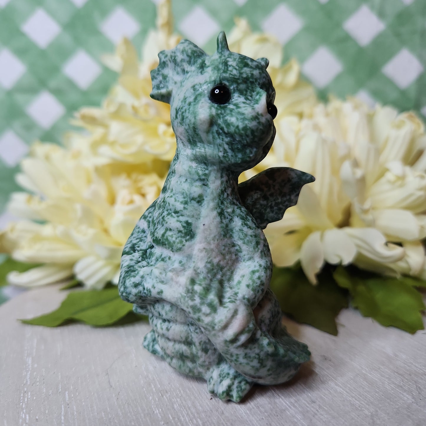 Jade dragon carving