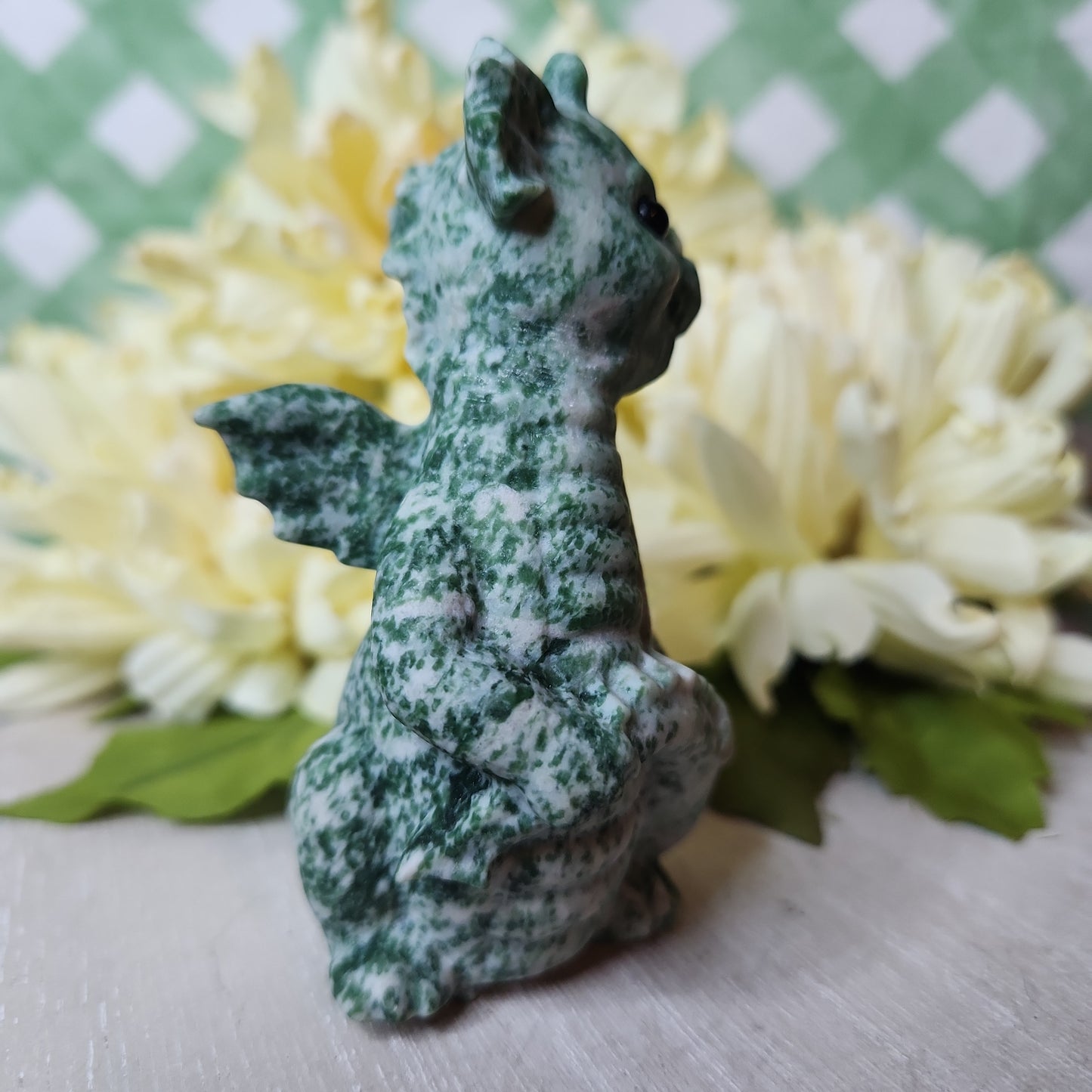 Jade dragon carving