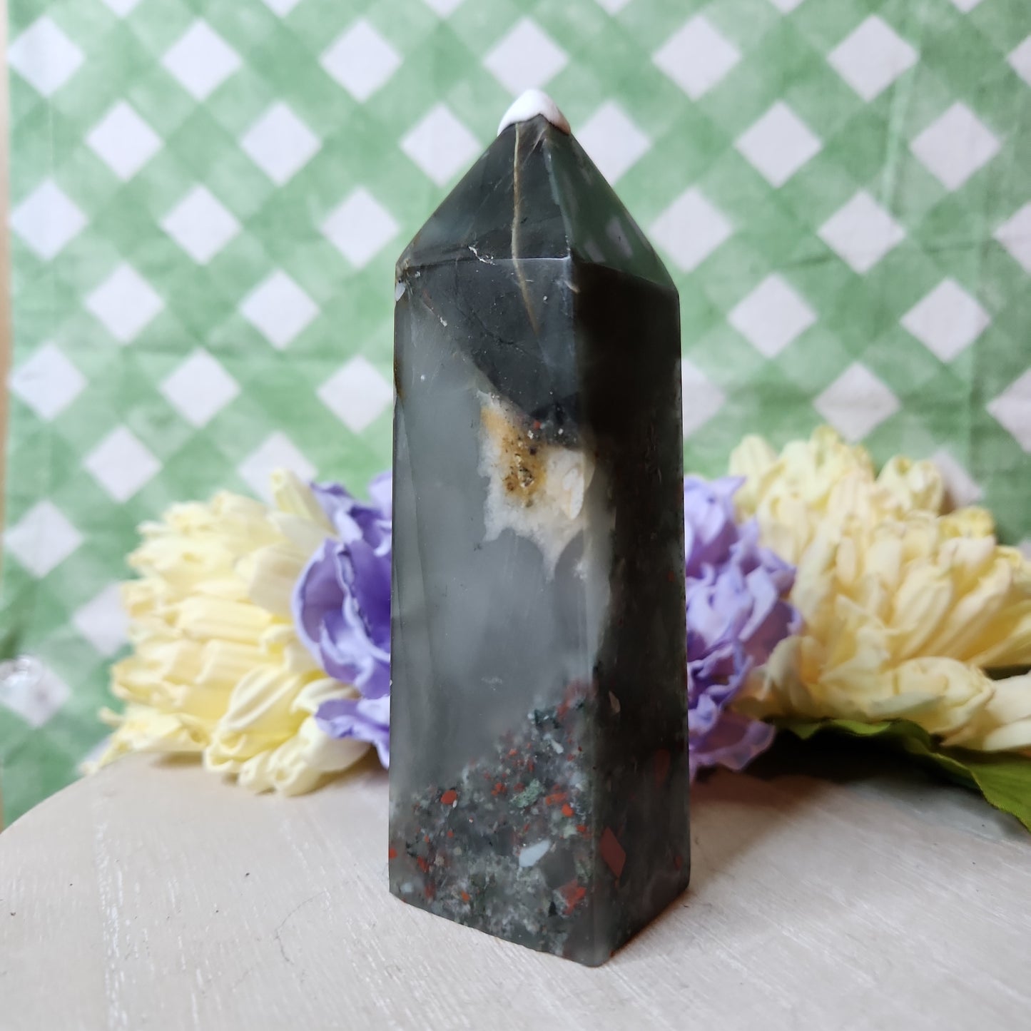 African bloodstone tower (g)